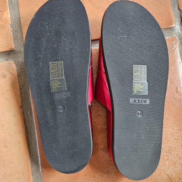 JCREW Colbie buckle sandals in leather (red) 9.5 NEW - Picture 4 of 4